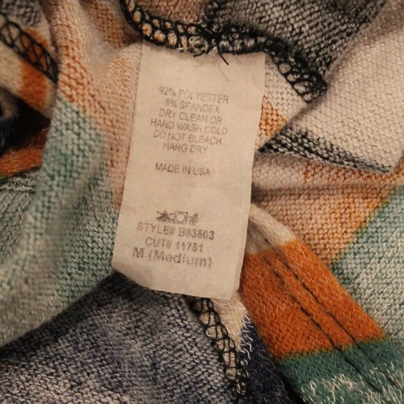 Multicolored Striped Duster with Pockets Size M - Picture 7 of 7